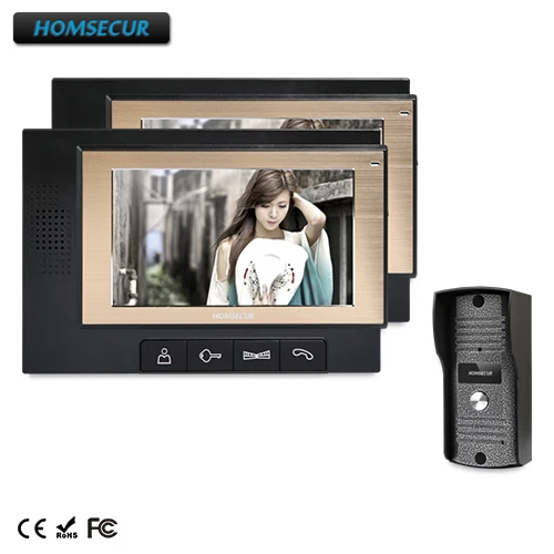 

HOMSECUR 7" Video&Audio Smart Doorbell+Outdoor Monitoring for Home Security : TC031 + TM702-B