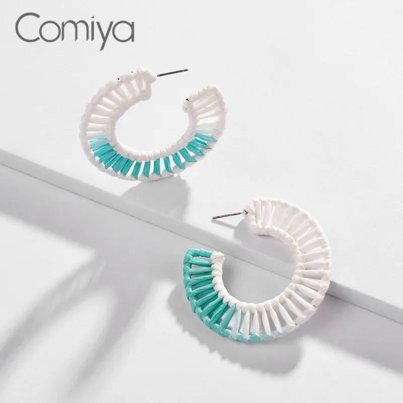 Comiya Personality Stud Earrings For Women Handmade Accessories Pendientes Big Earring Boucle Doreille Femme Wholesale | Украшения и