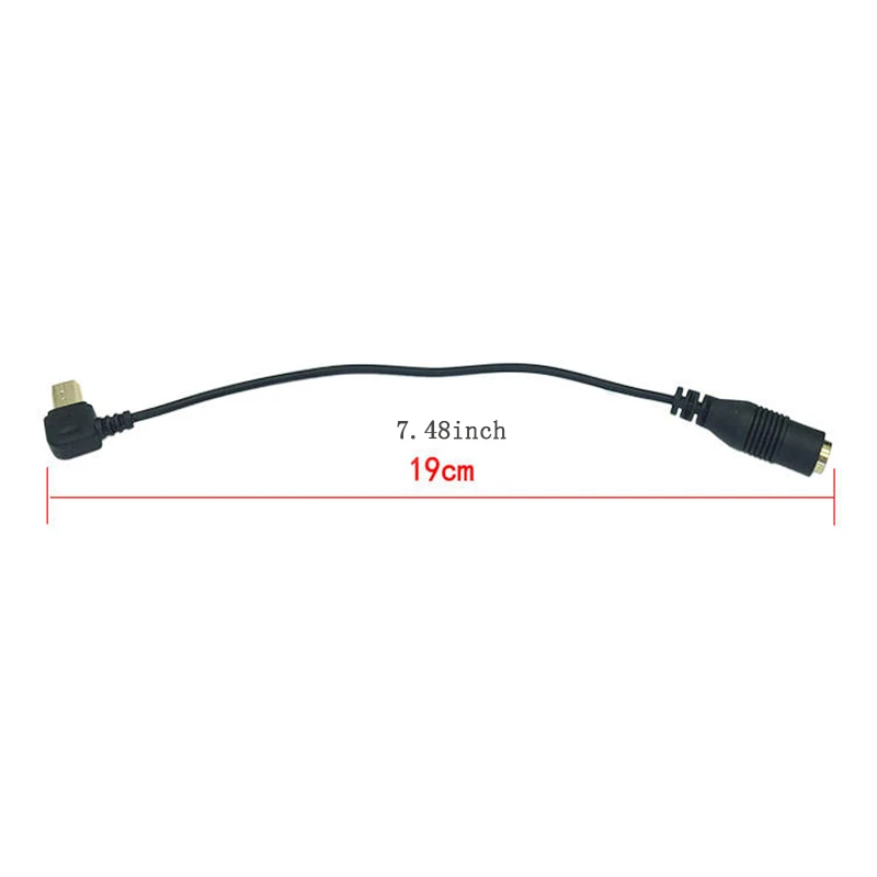Black 3,5 мм микрофон мини USB внешний микрофон аудио адаптер кабель передачи провода для GoPro Hero4 Hero3+ Go Pro Аксессуары для экшн-камеры - Цвет: Black