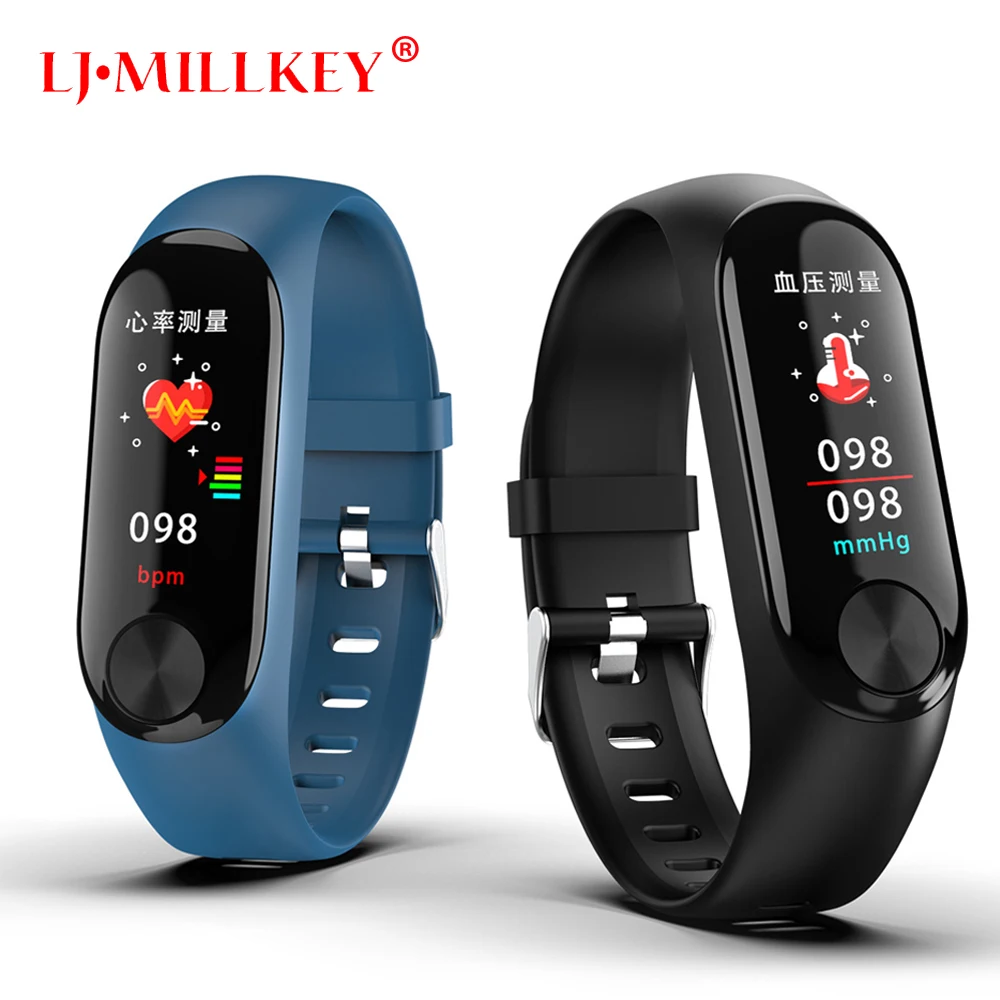 

Smart Bracelet Heart Rate Sleep Monitor Blood Pressure Fitness Tracker Waterproof Color Screen Sports Android IOS Band Watch