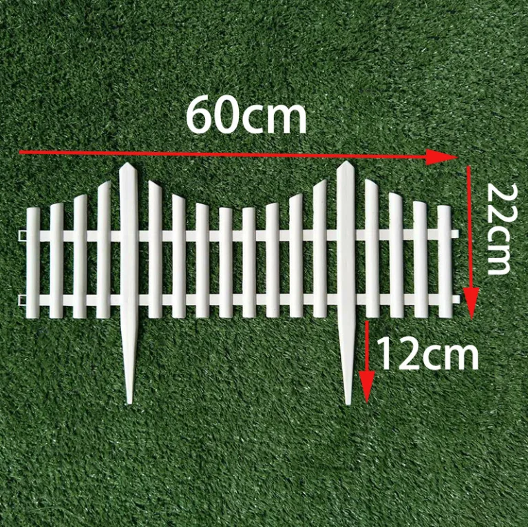 5 шт пластиковый забор для сада легко собрать белый европейский стиль вставки тип земли пластиковые заборы для украшения загородного двора