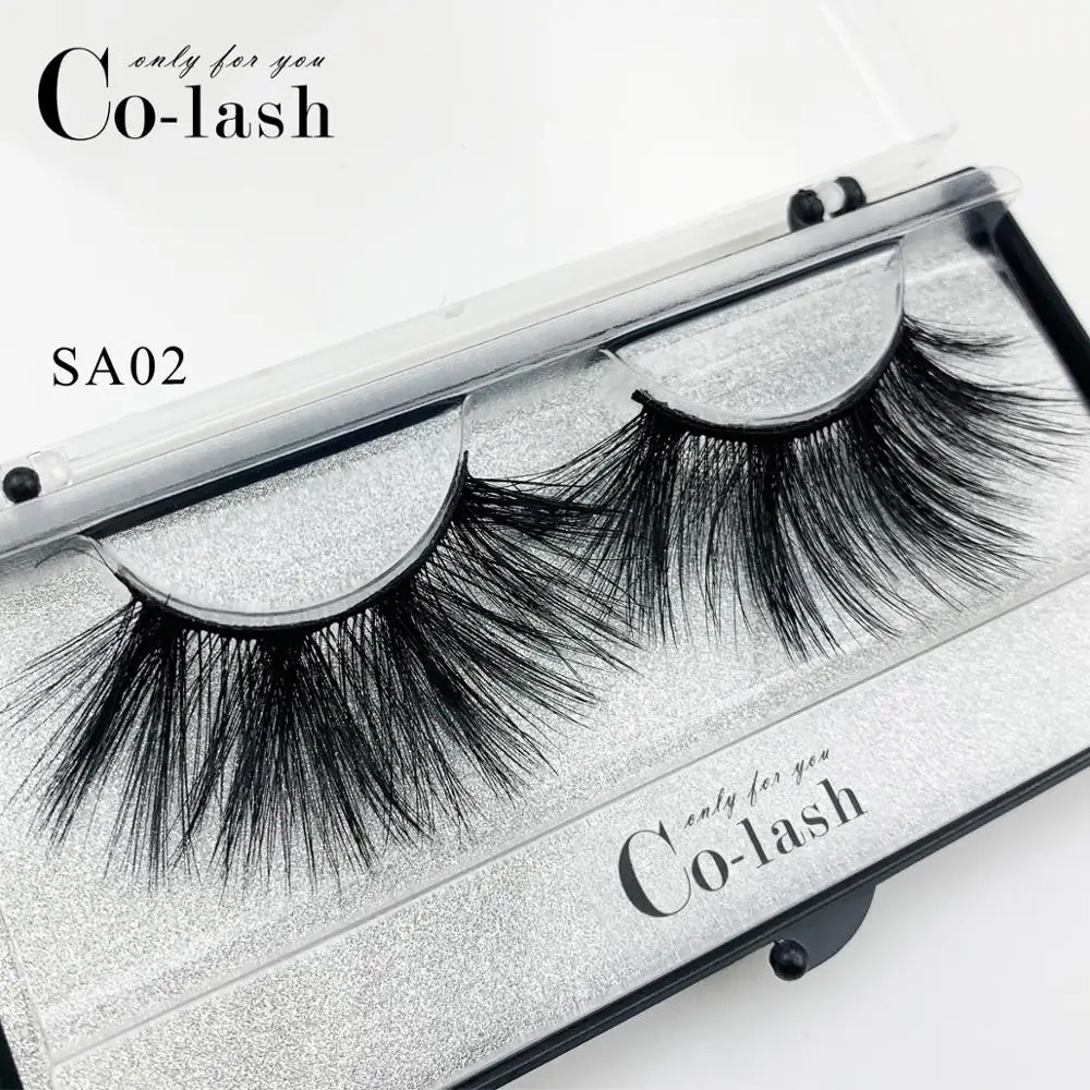 

Colash Mink Lashes 3D Mink False Eyelashes Long Lasting Lashes Super Long Mink Eyelashes Black Packaging New 1 Pair