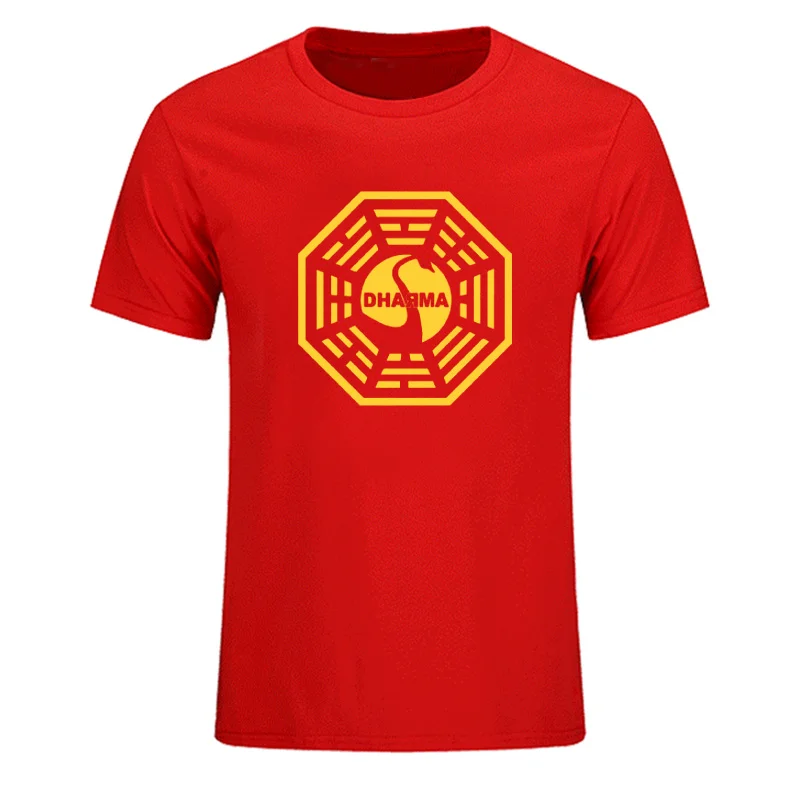 Американский сериал LOST Dharma initive для мужчин Фитнес хлопок короткий рукав Футболка XS-XXL - Цвет: 11
