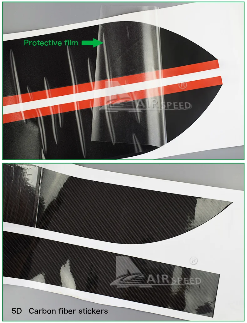 Airspeed 215CM 5D Carbon Fiber Vinyl Decals M Performance Side Skirt Sills Car Stickers For BMW G30 F10 F11 F07 E60 F30 E90 M3  (5)