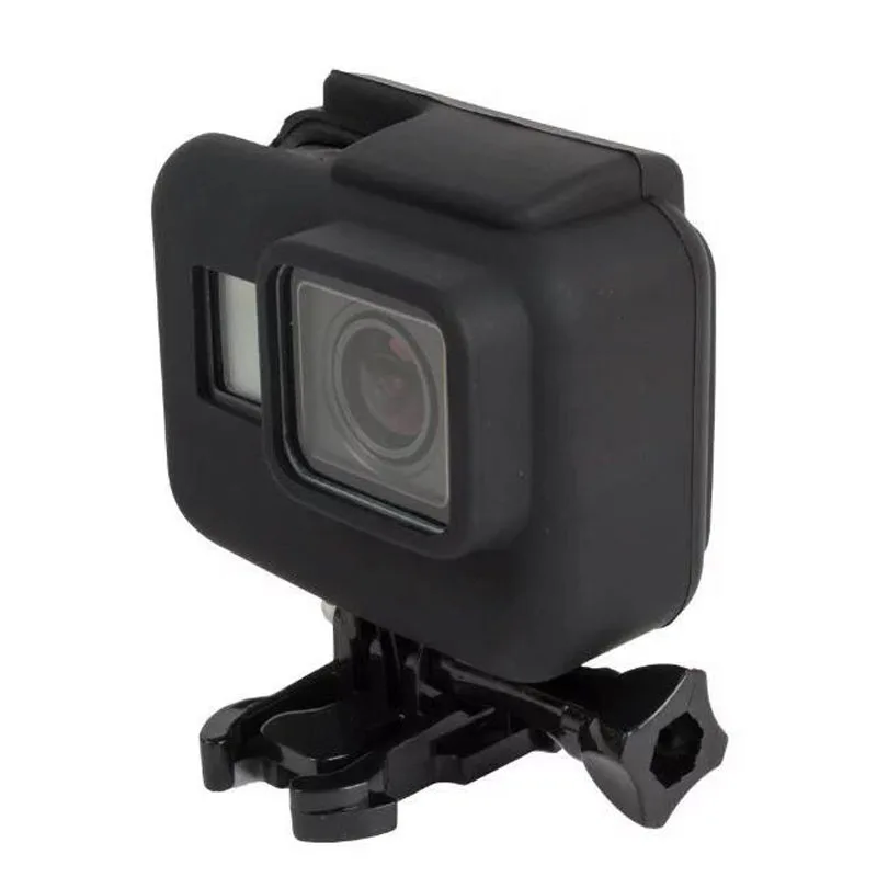 Мягкий силиконовый защитный чехол бампер для GoPro Hero 5 6 7 Hero5 Hero6 Hero7 черный корпус камеры рамка