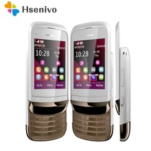 C2-02 Восстановленное разблокирована оригинальный C2-02 разблокирована Nokia C2-02 Dual SIM карты мобильного телефона один год гарантии Бесплатная доставка