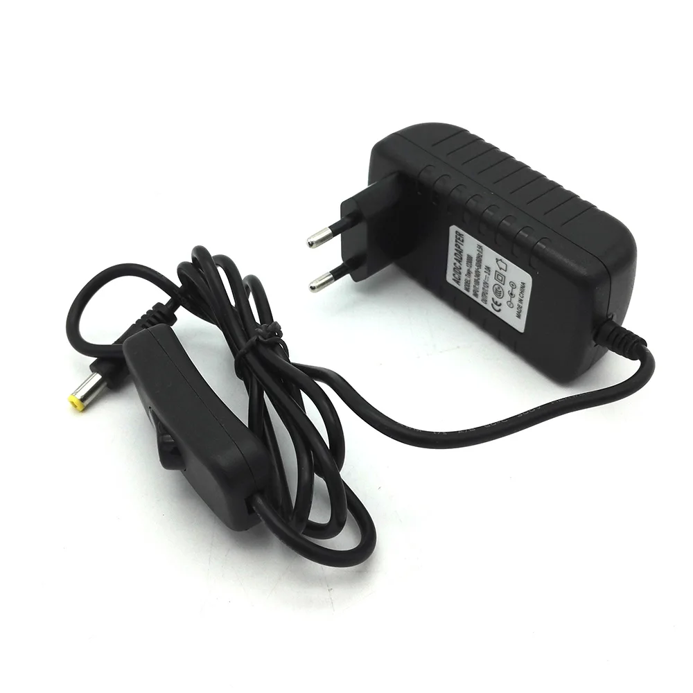 

12V 3A DC Adapter 100~240V AC 50/60Hz Input Power Socket 12V 3000mA Power Supply with Switch
