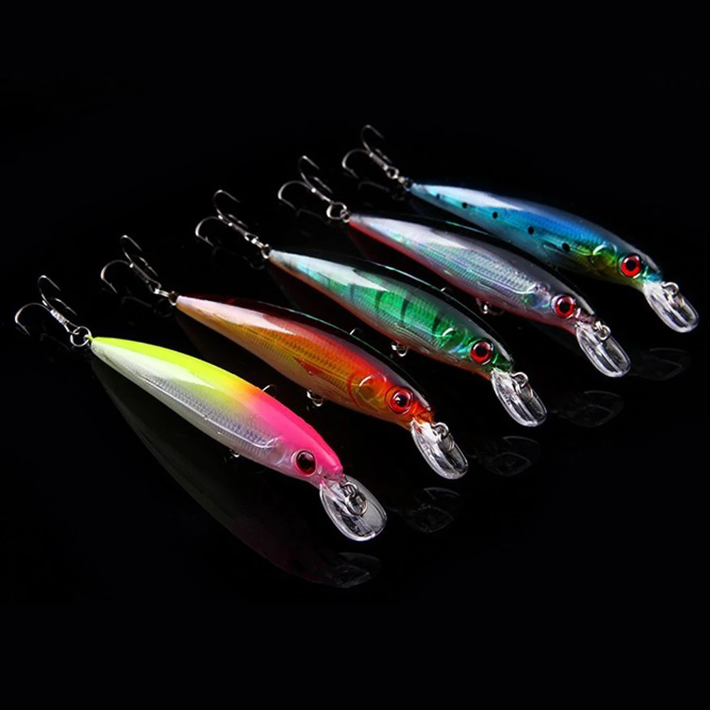 5 штук в партии рыболовные приманки Minnow Crankbait 11 см 13,4 г наживка на морского окуня снасти тройной крючок рыболовные снасти