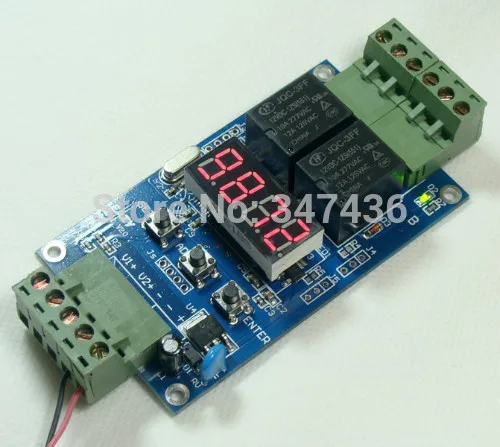 

Digital time relay DC voltage detection / two way alarm output / dual undervoltage overvoltage protection