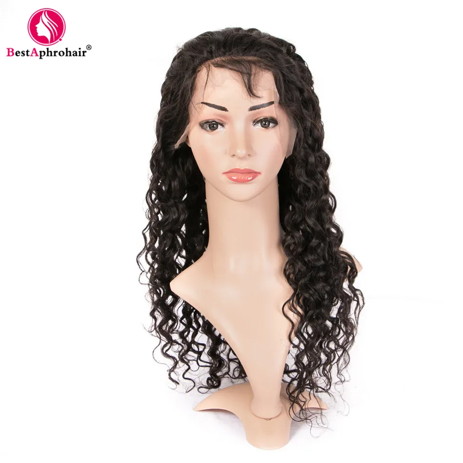 

Aphro Brazilian Curly Lace Front Human Hair Wigs With Preplucked Hairline For Black Women Non Remy Full End Freeshipping
