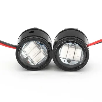 

2PCS DC 12V 1W Eagle Eye LED Eight DRL Daytime Running Signal Light Bulb Motorcycle Headlight Fog fara on a motorcycle
