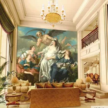 

Custom DIY Fabric & Textile Wallcoverings For Walls European Mural Retro cotton and linen For Living Room Wallpaper papel parede