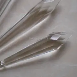 200 шт./лот 55 мм кристалл u-падение сосулька Prism для подвешивания Хрустальная люстра частей падение кулон, бесплатная доставка