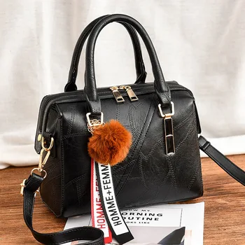 

2020 Luxury Vintage Handbags for Women Fashion PU Leather Shoulder Bag Female Famous Brand Simple Casual Tote Sac Femme Handbag