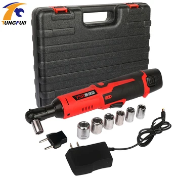 

12V Cordless 3/8 Inch 6000mAh Lithium Battery Electric Wrench Electric Ratchet Wrench with Led Light Car Repair Tool