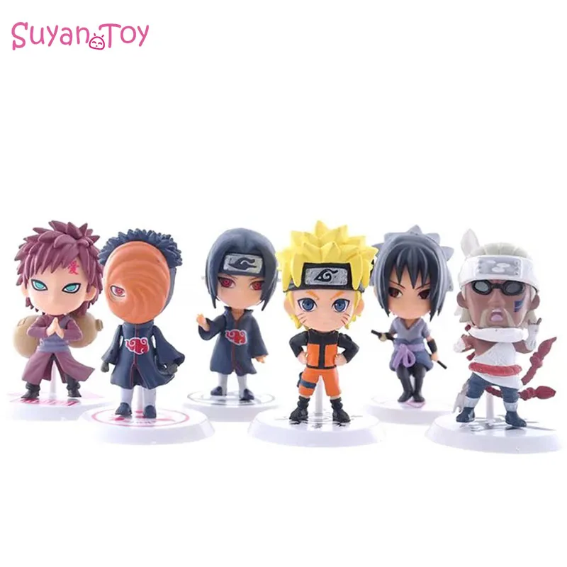 6 шт./компл. Наруто SASUKE uzumaki Какаши Гаара Действие Автомобильный Vent Японии