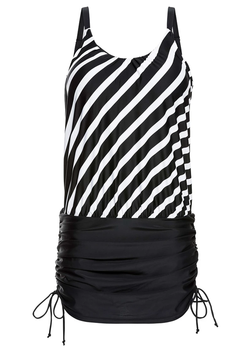 costum-de-baie-rochia-negru-alb