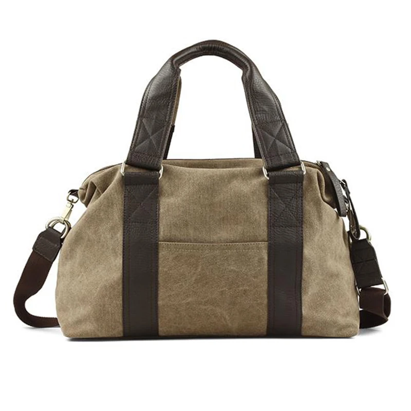 Холщовые сумки через плечо для мужчин повседневная дорожная сумка большой