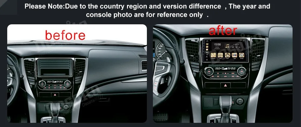Best 9"inch Android 8.0 Car GPS Glonass Radio Player for Mitsubishi Pajero Sport 2017 with Octa Core 4GB+32GB Auto Stereo Multimedia 1