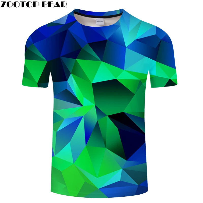 Geometry 3D t shirt Men tshirt Summer T Shirt Casual Tops Short Sleeve