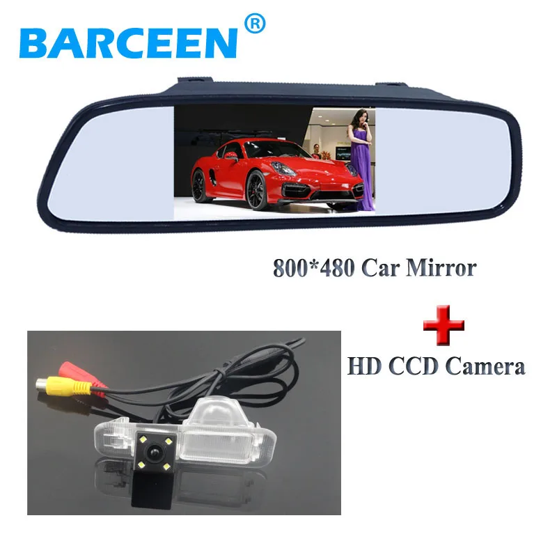 Зеркало заднего вида с датчиком изображения 800*480 4 3 дюйма светодиода|mirror monitor|rear