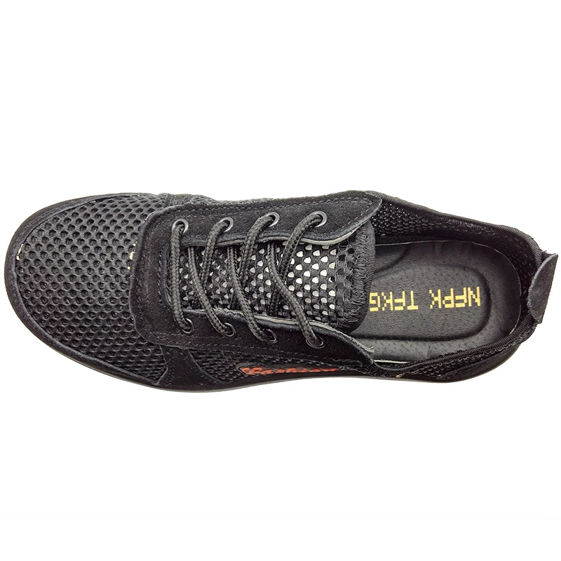 Malha Do Ferramentas Toe Sapatos Respirável Moda De Botas Luz Conforto Segurança E Steel Trabalho Homens Tamanho Verão Caps Grande Anti Nova furo Dos 6Bq0w