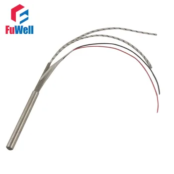 

(Accept Custom) 304 Stainless Steel Single Head Heating Cartridge Heater with Type K Thermocouple 16mm Tube Diameter