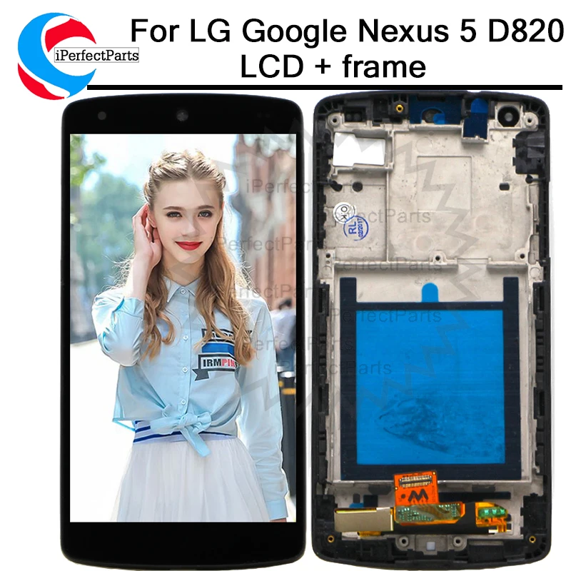 Для LG Google Nexus 5 D820 D821 ЖК дисплей сенсорный экран дигитайзер с рамкой 4 95 &quotдля