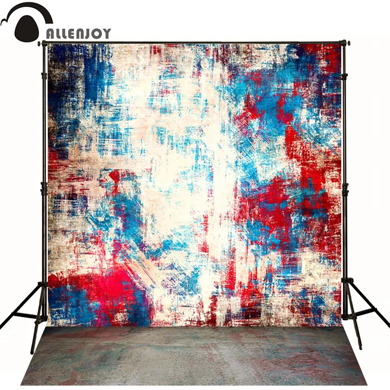 

Allenjoy Photographic background Printing Red White Blue newborn photography photocall custom send rolled