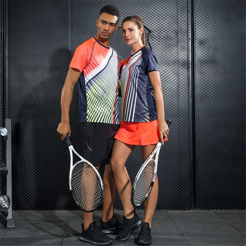 

Tennis Sportswear Men And Women Sports Suits Sweat-absorbent Breathable Quick-drying Sportswear Combinaison De Tennis