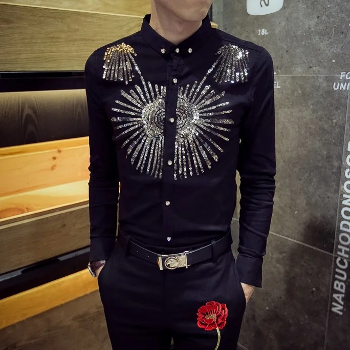 Popular Mens Sequin ShirtsBuy Cheap Mens Sequin Shirts lots from China