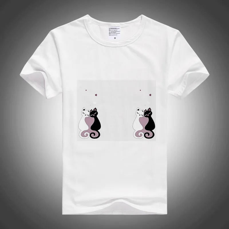 

Fashion Streetwear Print Animal Cartoon Women T shirt Cotton Short sleeve O-collar Men tshirt Tees Comic Love Couple Clothes