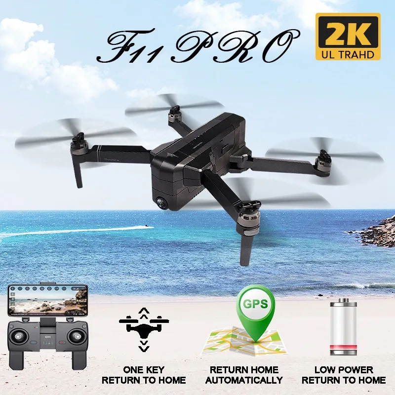 SJRC F11 PRO GPS Wi Fi 500 м FPV с 1080P 2K широкоугольной камерой 28 минут полета бесщеточный