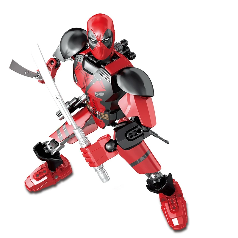 

NEW Supe Rhero Armed Deadpool Model Hand Building Blocks Bricks Toys For Children EDC technic FIT For Legoings For Figures Gifts