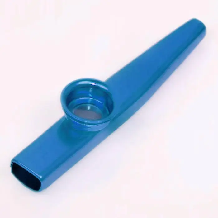 Простой дизайн легкий kazoo алюминиевый сплав металл для гитара музыкальный инструмент для любителей музыки 12*2,5 см 6 цветов