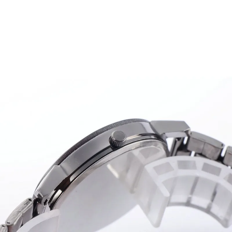 Новые роскошные часы модные Нержавеющая сталь часы для человека Аналоговые кварцевые наручные часы Уникальный мужские часы Лидер продаж ультра тонкие часы для мужчин большие часы для мужчин военные часы