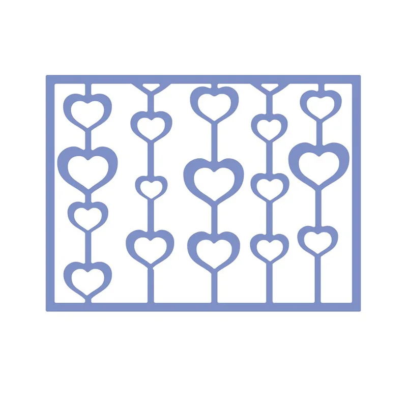 

JC Metal Cutting Dies for Scrapbooking Dies Cut Heart Background Folder Paper Card Making Handmade Album Craft Alinacrafts Die