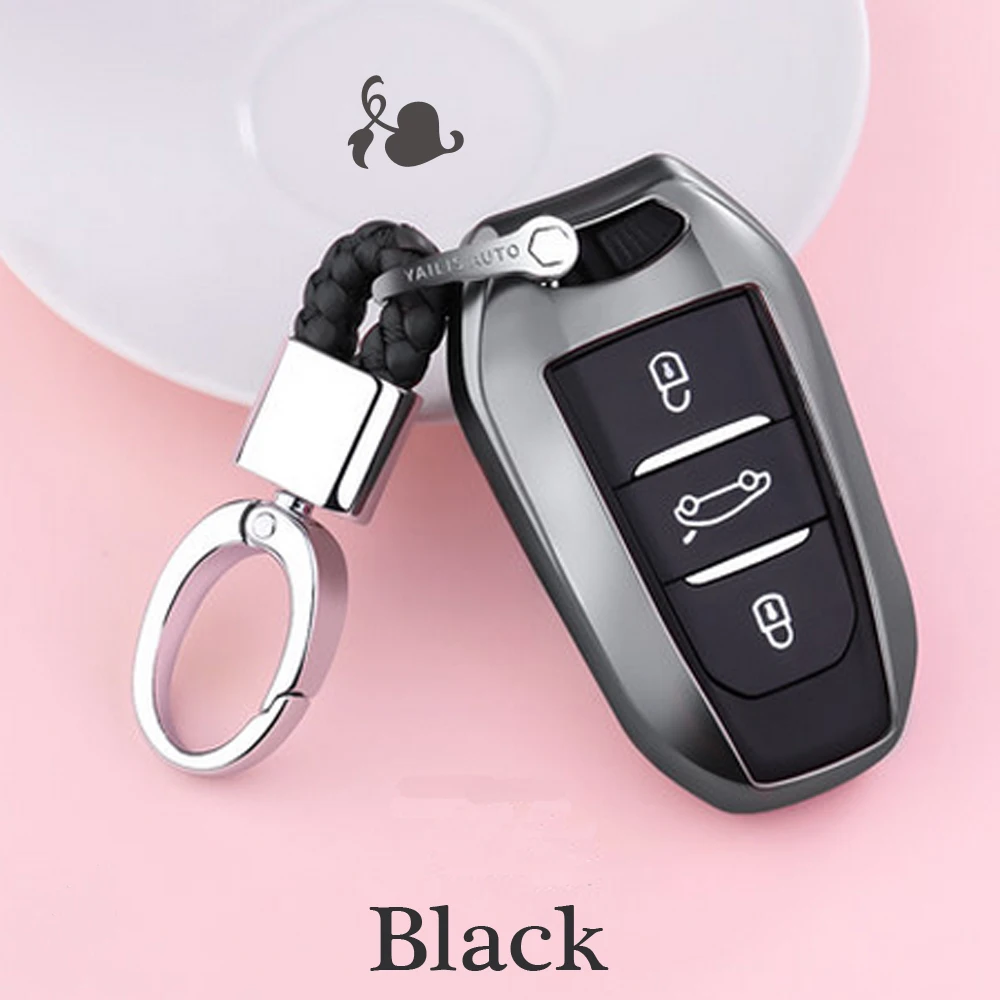 

2019 TPU smart remote car key fob case cover for Peugeot 508 301 2008 3008 4008 407 408 Citroen C5 C6 C4L CACTUS C3XR DS