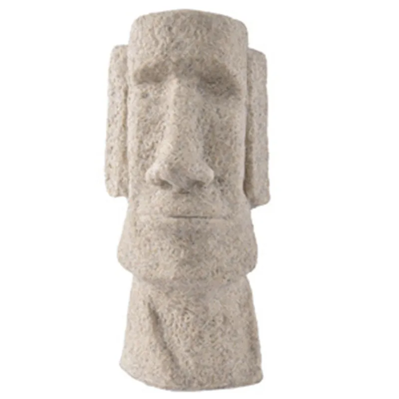 

Europe Home Furnishing Decoration Figurines Easter Island Stone Statue Craft Creative House Hotel Craft Decoration Business Gift