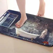 Ванная комната стиль Коврики для улицы, забавные Противоскользящие коврики для ванной, коврики, дверные коврики под входную дверь