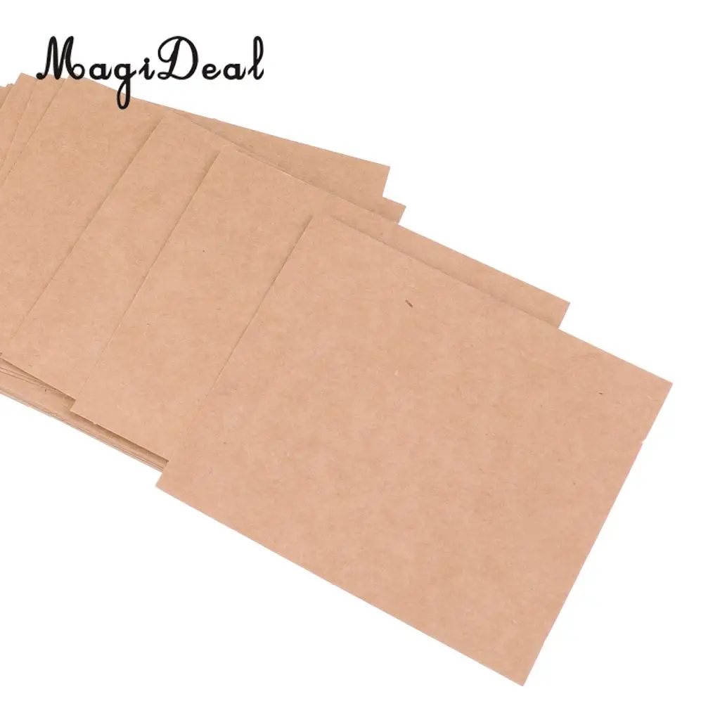 MagiDeal Delicate 50x Kraft Paper Blank Place Name Card Rustic Wedding Table Card Twine Bow