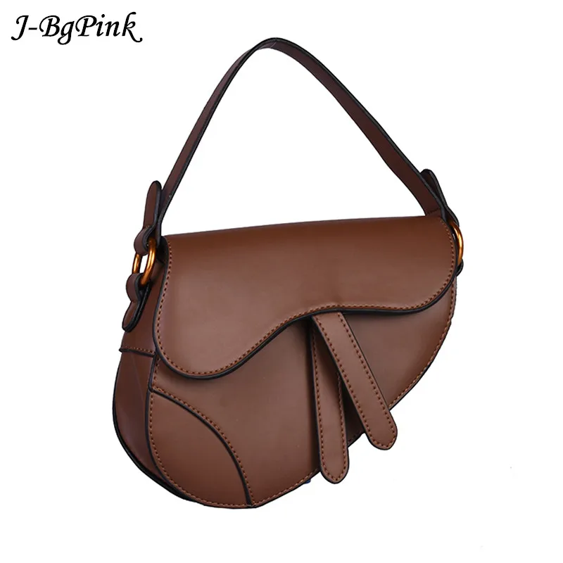 

2019 Women's Fashion Show Famous Designer Saddle Bag Luxury Shoulder Bag Crossbody Bag For Women PU Leather Shoulder Bags