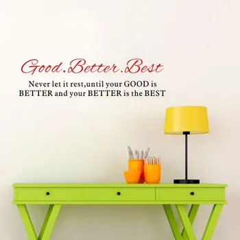 

Good Better Best Inspirational Quotes Wall Sticker Removable Art Sayings Home Decor