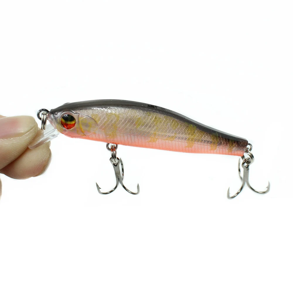 1 قطعة طعوم صيد سمك البلمة 70 مللي متر 5.7g الطعوم الثابت باس Crankbait الصيد Wobblers بطيئة غرق Jerkbait الكارب الصيد Pesca