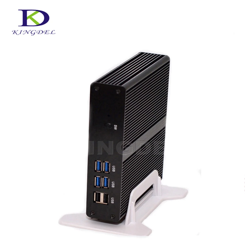 Тонкий клиент HTPC Mini ITX ПК Intel Celeron 2955U/3205U Dual Core с HDMI WiFi ЛВС USB 3,0 ТВ коробка NC590