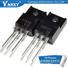 10 шт.(5 шт. 2SA1930+ 5 шт. 2SC5171) A1930 TO-220 C5171 TO220 и