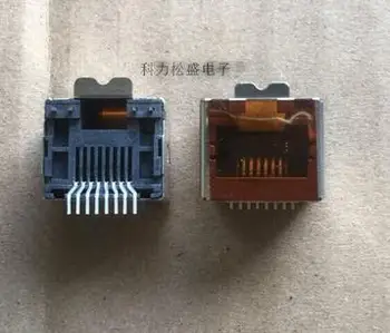 

10PCS RJ45 network interface with light inlet connector