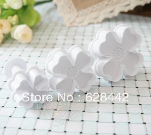 

FREE SHIPPING!! 3pcs/set Fondant Flower Plug Stamp Mold, Four Leaf Clover Fondant Stamp Cutter Mould cake decoration tools