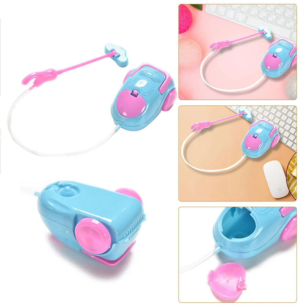 

Cute Cartoon Doll Furniture Kids Play House Mini Vacuum Cleaner Children Furniture Toys Color Random