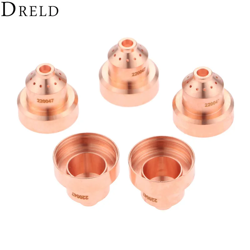 DRELD 5pcs 220047 Shield Cup For Plasma Cutting 1650 Torch Consumables 100A Mechanized Torch Welding Soldering Supplies DRELD 5pcs 220047 Shield Cup For Plasma Cutting 1650 Torch Consumables 100A Mechanized Torch Welding Soldering Supplies
